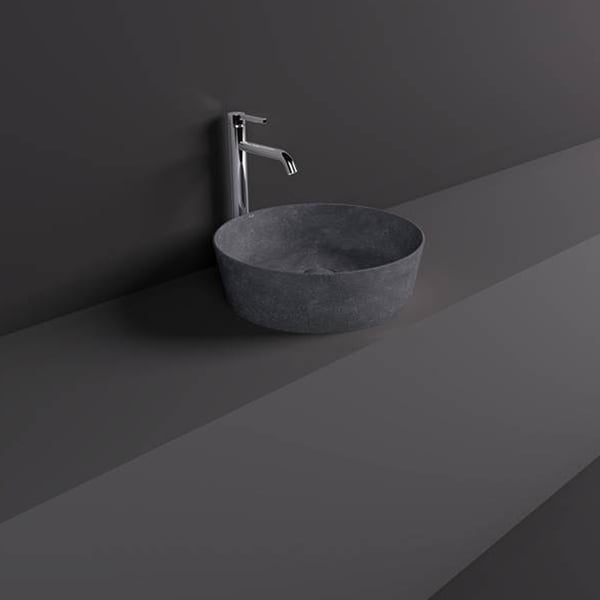 Νιπτήρας Skin Blush Concrete Grey 42x42cm